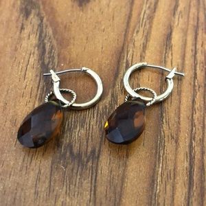 BEAUTIFUL ESTATE SALE AMBER-GOLD EARRINGS!!!